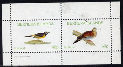 Bernera 1982 Birds #08 (Wagtail & Dove) perf,set of 2 values (40p & 60p) unmounted mint