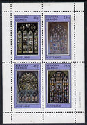 Bernera 1981 Stained Glass Church Windows perf,set of 4 values (10p to 75p) unmounted mint