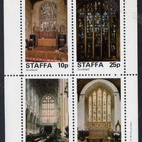 Staffa 1981 Stained Glass Church Windows perf,set of 4 values (10p to 75p) unmounted mint
