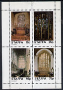 Staffa 1981 Stained Glass Church Windows perf,set of 4 values (10p to 75p) unmounted mint