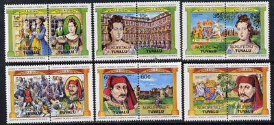 Tuvalu - Nukufetau 1984 Monarchs (Leaders of the World) Mary II & Henry IV, set of 12 unmounted mint