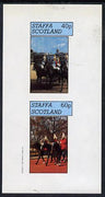 Staffa 1982 Horseguards imperf,set of 2 values (40p & 60p) unmounted mint
