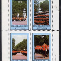 Bernera 1981 Uniforms (Guardsmen) perf,set of 4 values (10p to 75p) unmounted mint