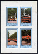Bernera 1981 Uniforms (Guardsmen) imperf,set of 4 values (10p to 75p) unmounted mint