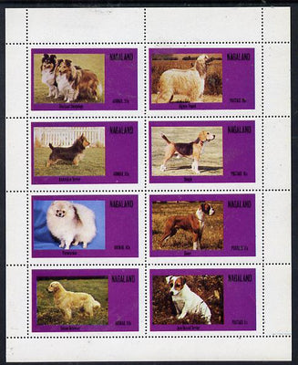 Nagaland 1973 Dogs perf,set of 8 values (5c to 50c) unmounted mint