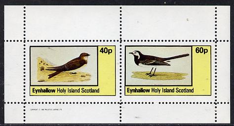 Eynhallow 1982 Birds #05 (Martin & Wagtail) perf,set of 2 values (40p & 60p) unmounted mint