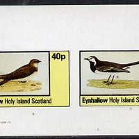 Eynhallow 1982 Birds #05 (Martin & Wagtail) imperf,set of 2 values (40p & 60p) unmounted mint