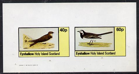 Eynhallow 1982 Birds #05 (Martin & Wagtail) imperf,set of 2 values (40p & 60p) unmounted mint