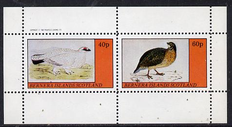Bernera 1982 Game Birds #1 perf,set of 2 values (40p & 60p) unmounted mint