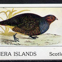 Bernera 1982 Game Birds #1 imperf souvenir sheet (£1 value) unmounted mint