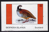 Bernera 1982 Game Birds #1 imperf deluxe sheet (£2 value) unmounted mint