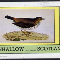 Eynhallow 1982 Thrush imperf deluxe sheet (£2 value) unmounted mint
