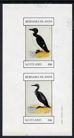 Bernera 1982 Sea Birds imperf,set of 2 values (40p & 60p) unmounted mint