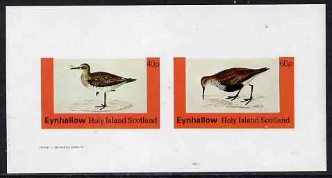 Eynhallow 1982 Waders #4 imperf,set of 2 values (40p & 60p) unmounted mint