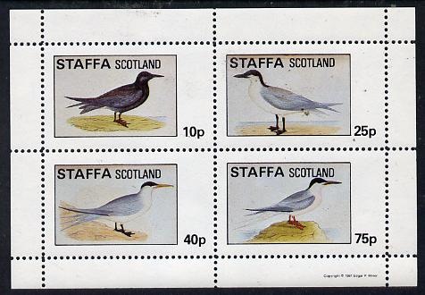 Staffa 1981 Sea Birds #01 perf,set of 4 values (10p to 75p) unmounted mint