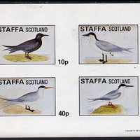 Staffa 1981 Sea Birds #01 imperf,set of 4 values (10p to 75p) unmounted mint