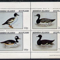 Bernera 1981 Ducks #1 perf,set of 4 values (10p to 75p) unmounted mint