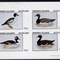 Bernera 1981 Ducks #1 imperf,set of 4 values (10p to 75p) unmounted mint