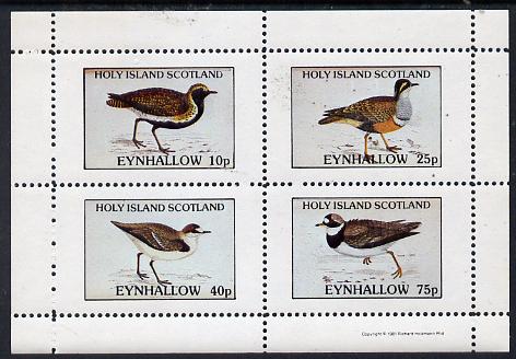 Eynhallow 1981 Waders #2 perf,set of 4 values (10p to 75p) unmounted mint