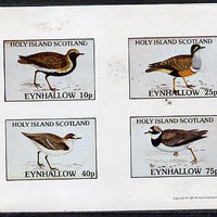 Eynhallow 1981 Waders #2 imperf,set of 4 values (10p to 75p) unmounted mint