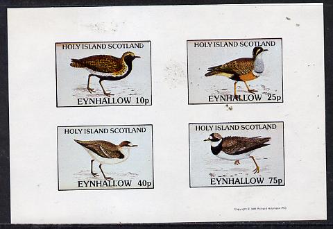 Eynhallow 1981 Waders #2 imperf,set of 4 values (10p to 75p) unmounted mint