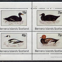 Bernera 1981 Ducks #2 perf,set of 4 values (10p to 75p) unmounted mint