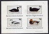 Bernera 1981 Ducks #2 imperf,set of 4 values (10p to 75p) unmounted mint