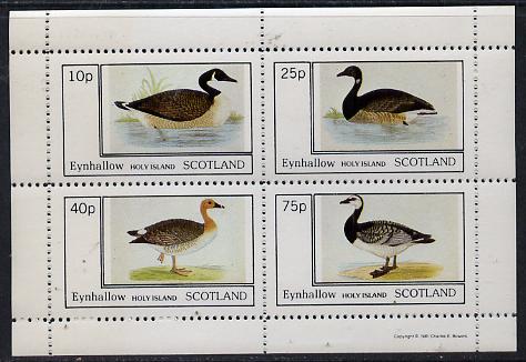 Eynhallow 1981 Ducks #1 perf,set of 4 values (10p to 75p) unmounted mint