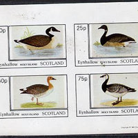 Eynhallow 1981 Ducks #1 imperf,set of 4 values (10p to 75p) unmounted mint