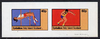 Eynhallow 1981 Athletics (High Jump & Shot) imperf,set of 2 values (40p & 60p) unmounted mint