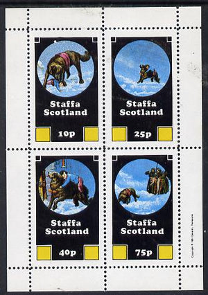 Staffa 1981 Rescue Dogs perf,set of 4 values (10p to 75p) unmounted mint