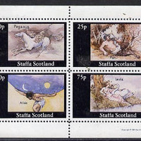 Staffa 1981 Signs of the Zodiac (Pegasus, Pan etc) perf,set of 4 values (10p to 75p) unmounted mint