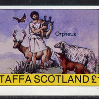 Staffa 1982 Mythology (Orpheus) imperf souvenir sheet (£1 value),unmounted mint
