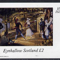 Eynhallow 1982 Painting of Dancers imperf deluxe sheet (£2 value) unmounted mint