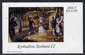 Eynhallow 1982 Painting of Dancers imperf deluxe sheet (£2 value) unmounted mint