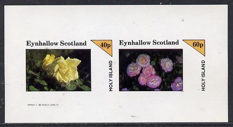 Eynhallow 1982 Roses imperf,set of 2 values (40p & 60p) unmounted mint