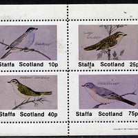 Staffa 1981 Birds #05 (Blackcap, Warbler, Whitethroat) perf,set of 4 values (10p to 75p) unmounted mint