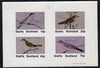 Staffa 1981 Birds #05 (Blackcap, Warbler, Whitethroat) imperf,set of 4 values (10p to 75p) unmounted mint