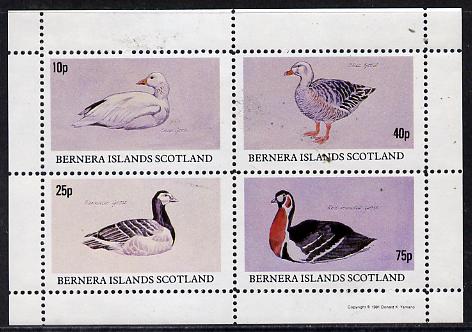 Bernera 1981 Geese perf,set of 4 values (10p to 75p) unmounted mint