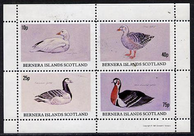 Bernera 1981 Geese perf,set of 4 values (10p to 75p) unmounted mint