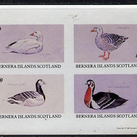 Bernera 1981 Geese imperf,set of 4 values (10p to 75p) unmounted mint