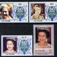 Tuvalu - Nui 1986 Queen Elizabeth 60th Birthday set of 4 unmounted mint