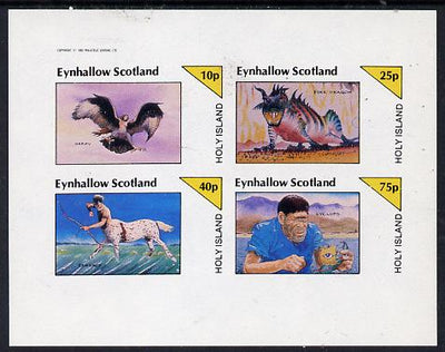 Eynhallow 1982 Mythology imperf,set of 4 values (10p to 75p) unmounted mint