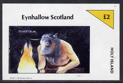 Eynhallow 1982 Mythology (Minotaur) imperf deluxe sheet (£2 value) unmounted mint
