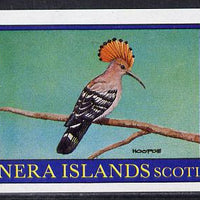 Bernera 1982 Hoopoe imperf souvenir sheet (£1 value) unmounted mint