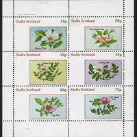 Staffa 1982 Roses #4 perf set of 6 values (15p to 75p) unmounted mint