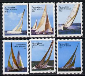 St Vincent - Grenadines 1988 Racing Yachts set of 6 unmounted mint, SG 547-52