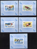 Niger Republic 1980 Winter Olympics set of 5 imperf deluxe miniature sheets unmounted mint