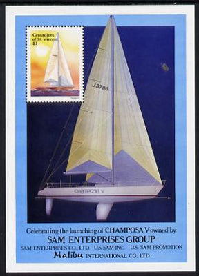St Vincent - Grenadines 1988 Racing Yachts m/sheet unmounted mint (SG MS 553)
