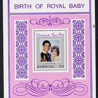 Barbuda 1982 Prince William,m/sheet (SG MS 616) unmounted mint